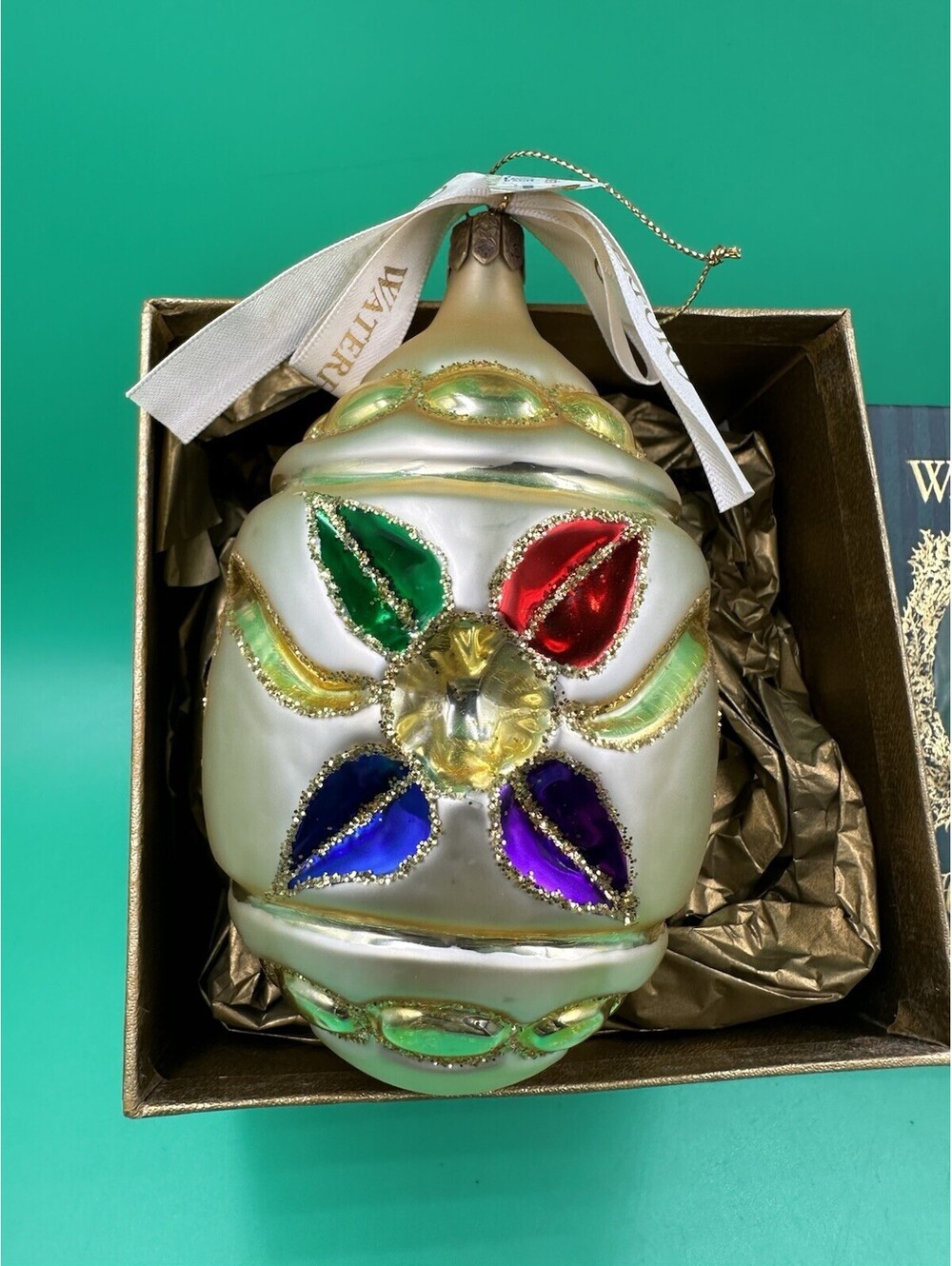 Waterford Holiday Heirlooms Nostalgic Christmas Ashling Egg Ornament w/ Box